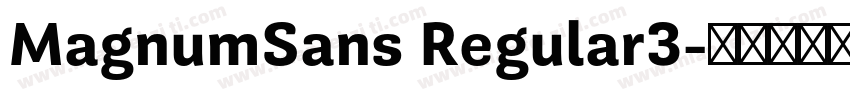 MagnumSans Regular3字体转换